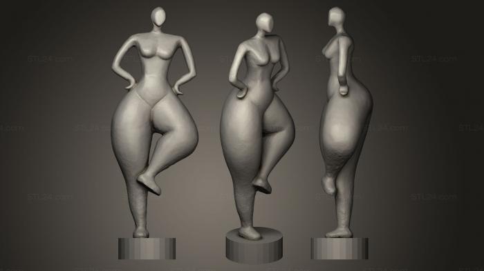 Статуэтки и статуи разные (Танцовщица, STKR_0248) 3D модель для ЧПУ станка